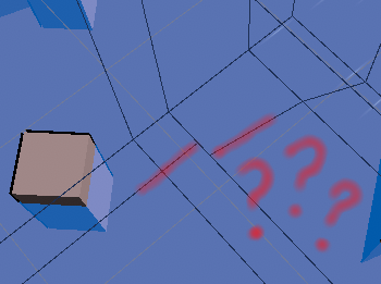 Two lines on a model that are supposed to form one edge. They don't quite meet up.