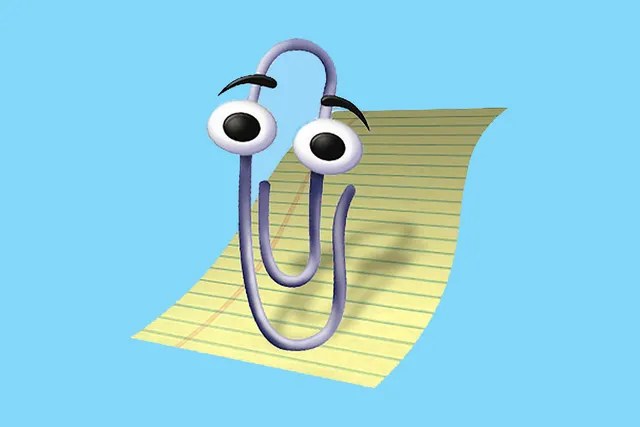 Microsoft's Clippy - a paperclip with a pair of googly eyes.